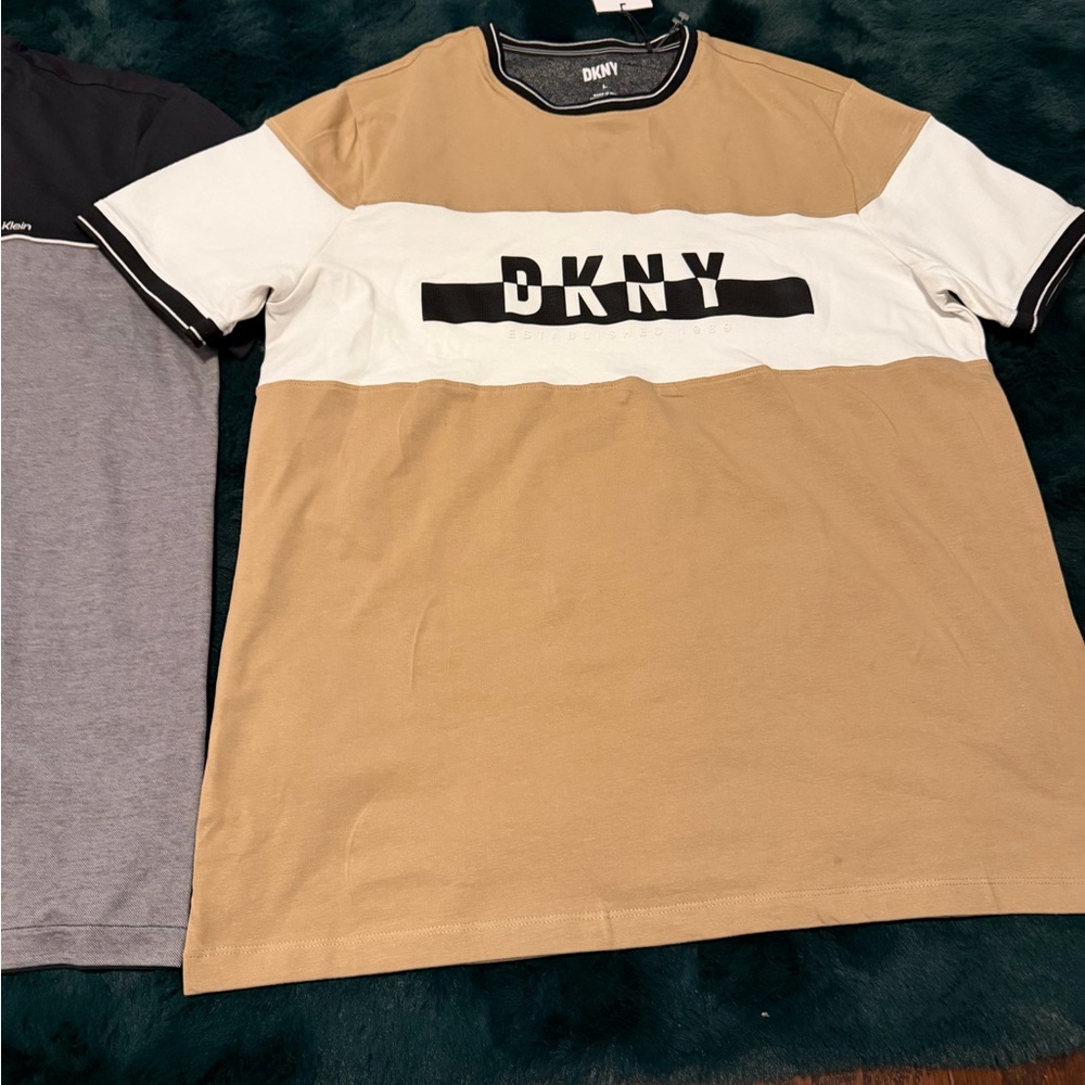 ๐2 for 1 Price, Calvin Klein Black and Gray and DKNY Color block Tee - Picture 3 of 5